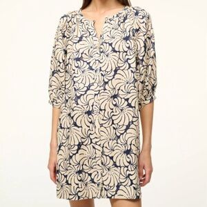 Staud Vincent 100% Linen Balloon Sleeve Button Up Mini Dress NWT Size Small